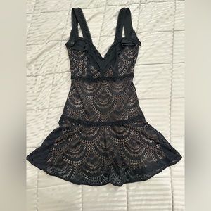 For love and lemons dress XS black and beige